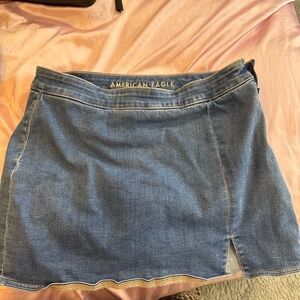 American Eagle Outfitters Classic Blue Mini Skirt